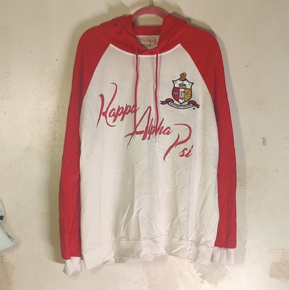 Red and White Kappa Alpha Psi Hoodie Size 2X